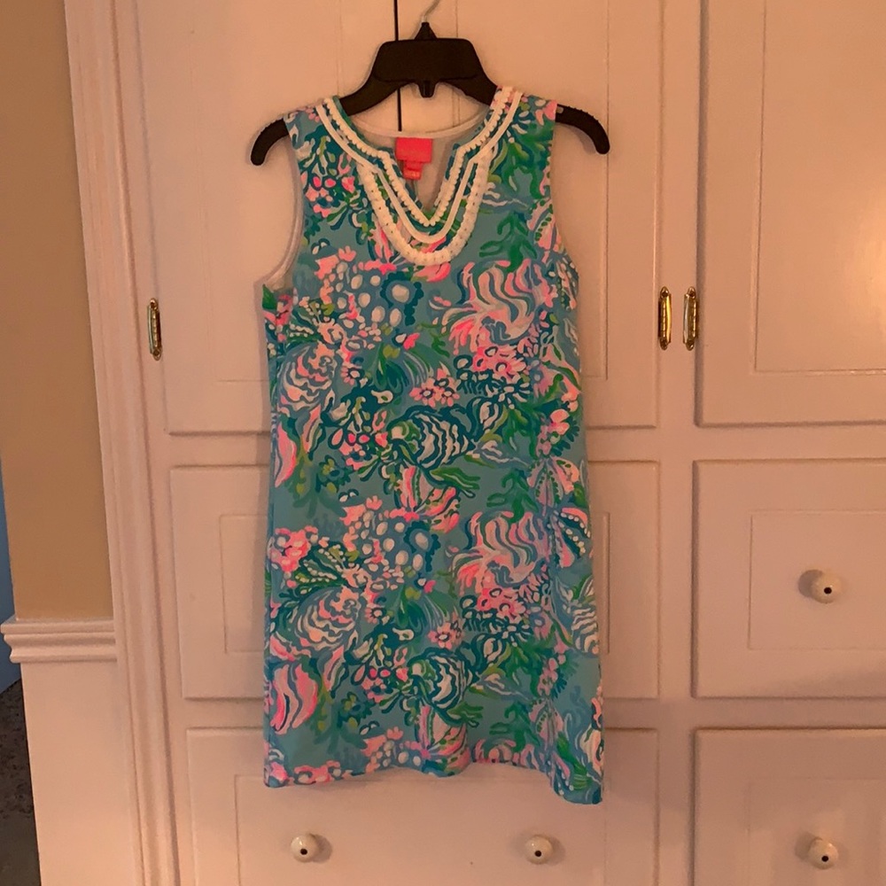 Girl’s Lilly Pulitzer sleeveless dress.